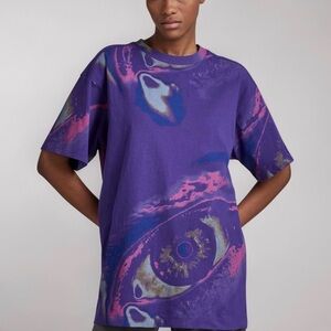 🆕G-Star Raw Printed Boxy Eye Dye Graphic Short Sleeve Tee